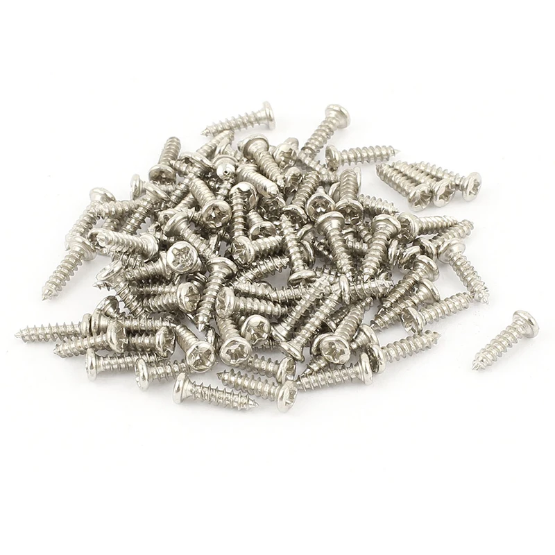 100/200/400pcs M2 M2.6 Magnetic Crosshead Cross Phillips Pan Head Self Tapping Screws Wood Screw Fasteners