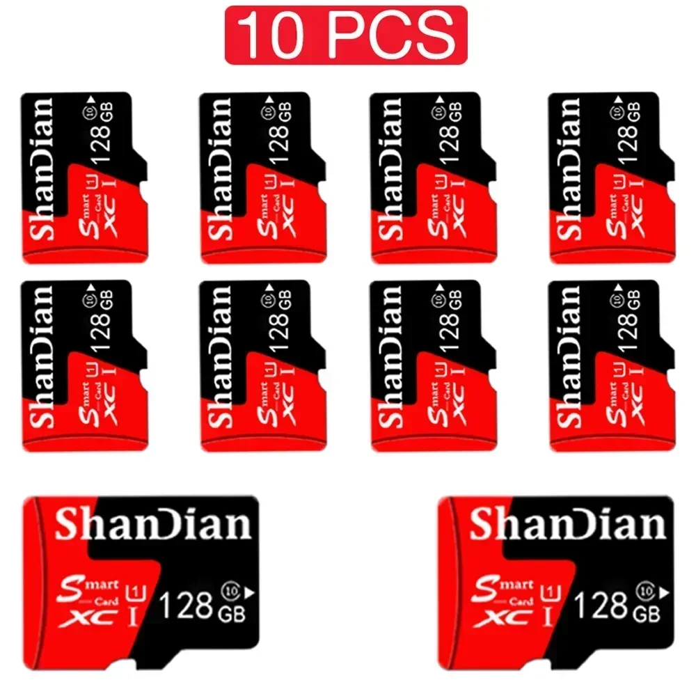 10 PCS LOT Original Memory Card 128GB Mini SD Card 64GB 32GB 8GB Class 10 High Speed Micro TF Cards For Phone/PC Storage Devices