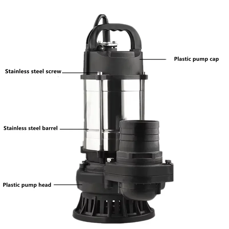 custom 1.5HP 3 Inch DC Stainless Steel Solar Powered Submersible Pump 40-120V for Sewage Water Deep Well Irrigation System