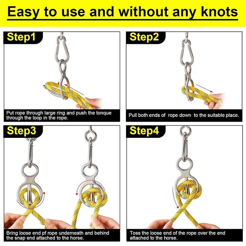 

【Today-Only!】2 Sets Horse Tie Ring, Horse Tack And Supplies Horse Training Equipment Safe Horse Accessories With Eye Bolt, Tie R
