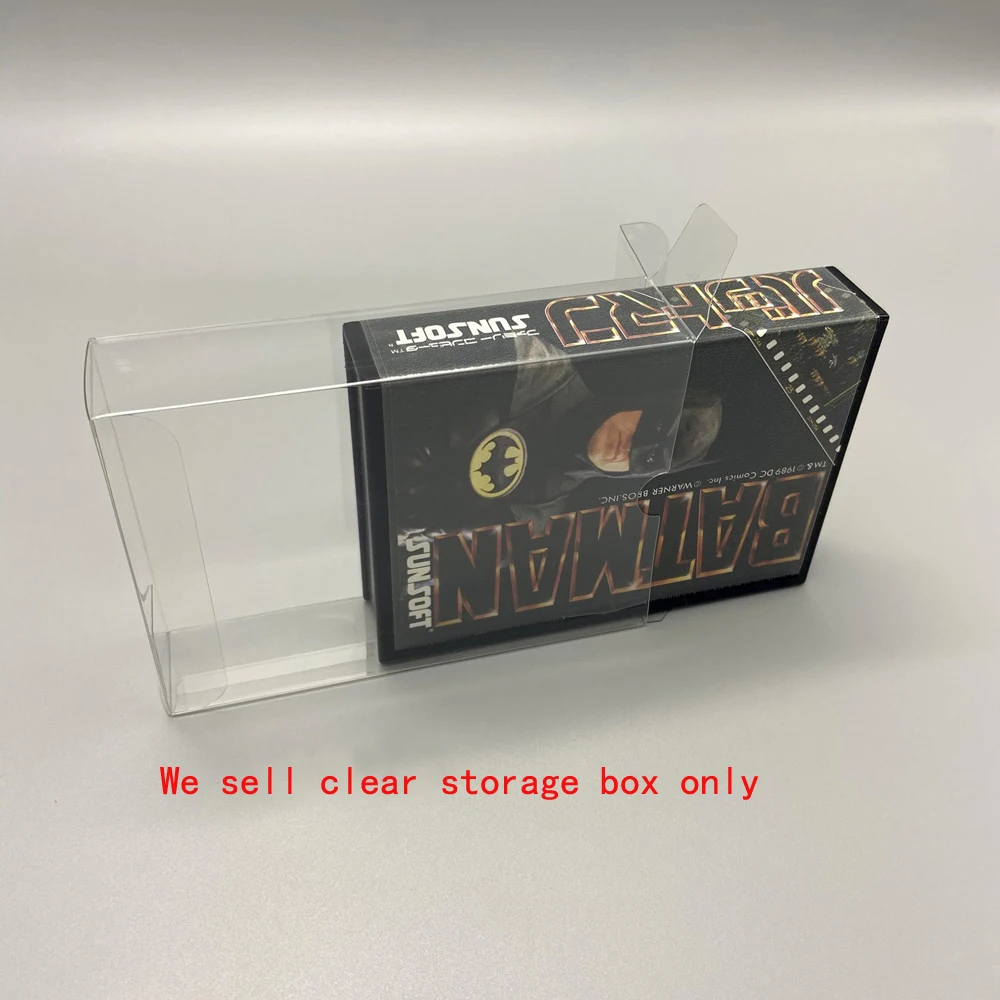 Caja transparente para FC SUNSOFT versión japonesa, almacenamiento de exhibición de colección de tarjetas de juego, caja protectora para mascotas
