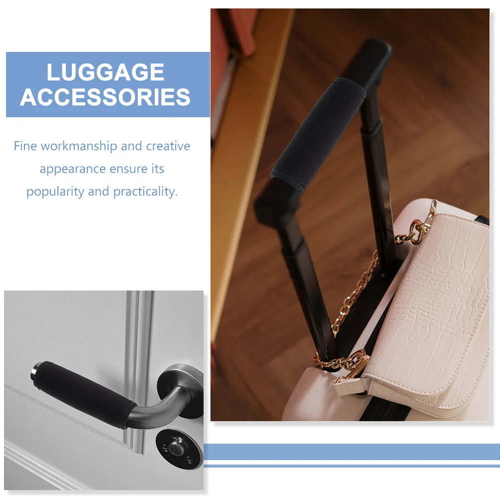 

2 Pcs Luggage Handle Cover Travel Accessories Grip Car Door Wrap Diving Fabric Bag Suitcase