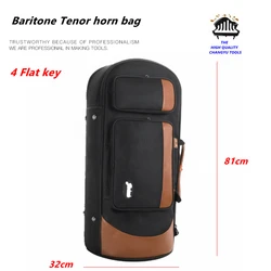 Portable Baritone Case, 4 Flat Key, Euphonium Bag, Tenor Horn, Thickening, Double Backpack