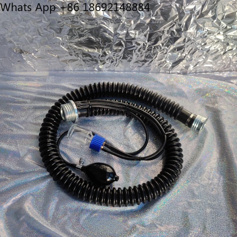 Gas mask special airway, metal joint rubber catheter