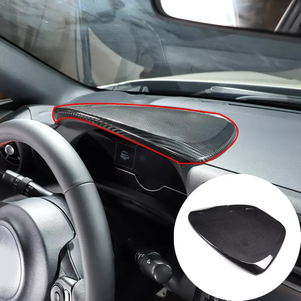 

Real Carbon Fiber Dashboard Shade Frame Trim Cover For Subaru BRZ GR86 2022-2024