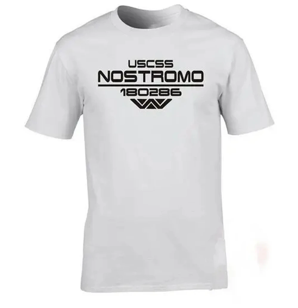 NOSTROMO Alien Aliens Scifi Tribute T-shirt Mens Funny Summer Cotton T Shirt Short Sleeve Tees Tops Harajuku 63271