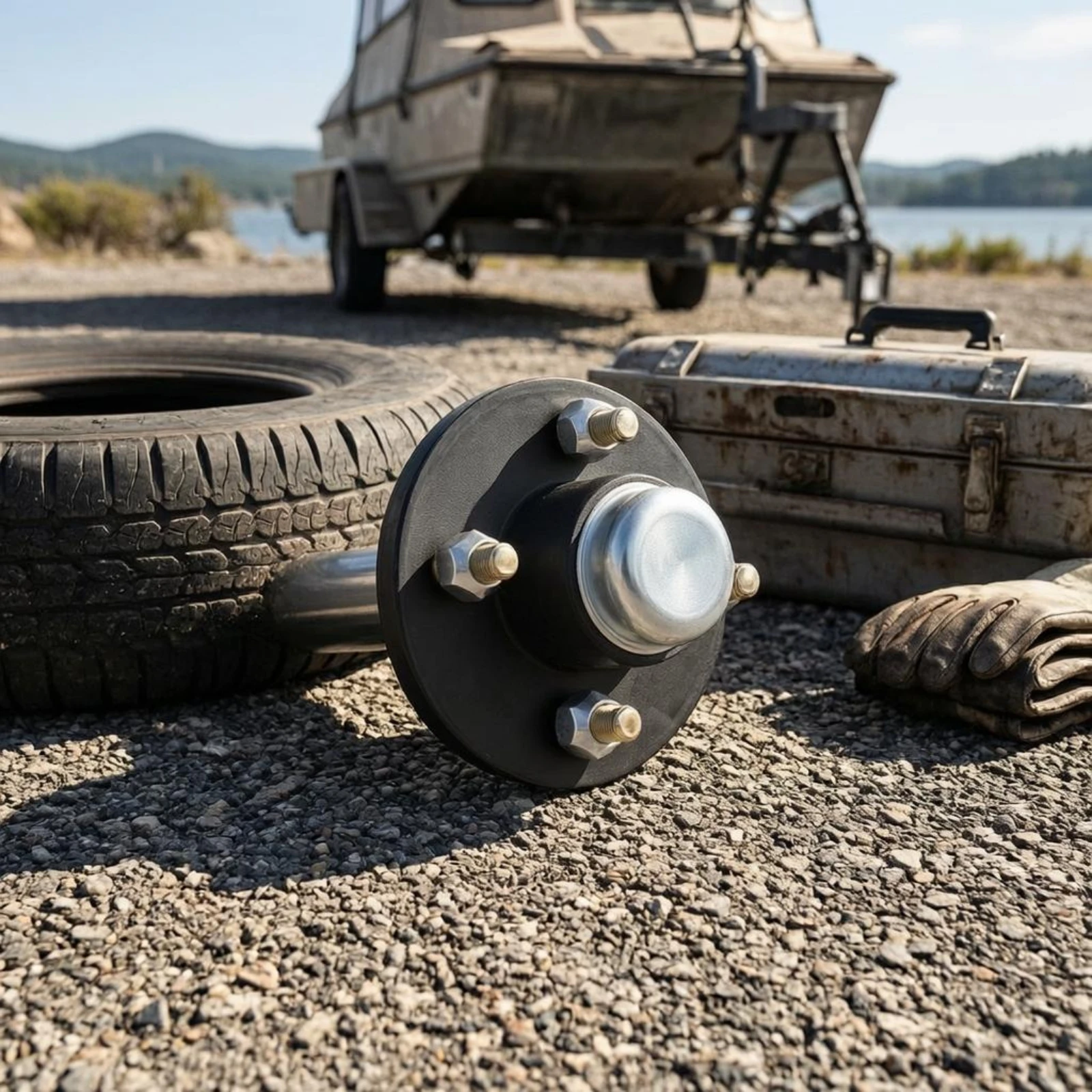 

Hauling Half Axle Heavy-Duty Hauling Axle Hub Wheel Hub Assembly Easy Installation Vehicle Part Direct Fit