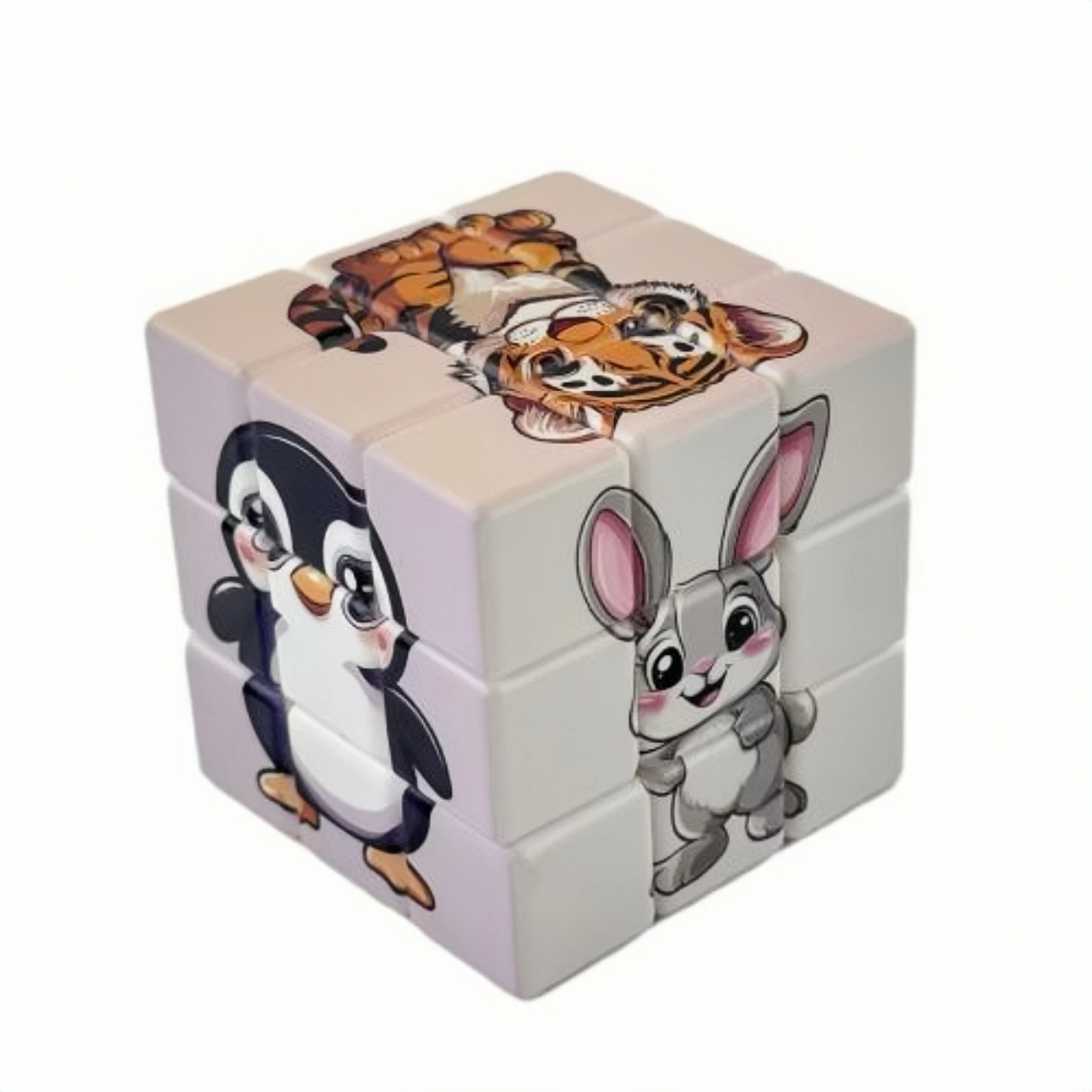Three-dimensional cartoon animal, Whole Brain Development Wisdom Blocks, Educational puzzle gifts
