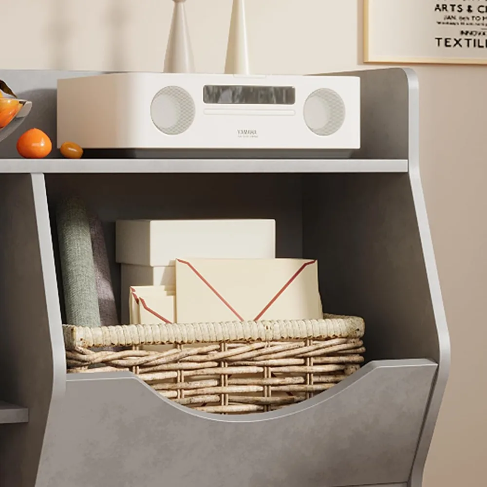 منظم مكعب تخزين خشبي من 3 طبقات مع رف علوي واسع لكتب وألعاب الأطفال #5