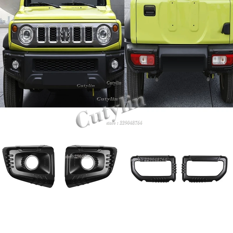

For SUZUKI Jimny Nomade 2025 2026 ABS Black Matte Front Rear Foglight Bezel Bumper Anti scraper Cover Trim Car Protector frame