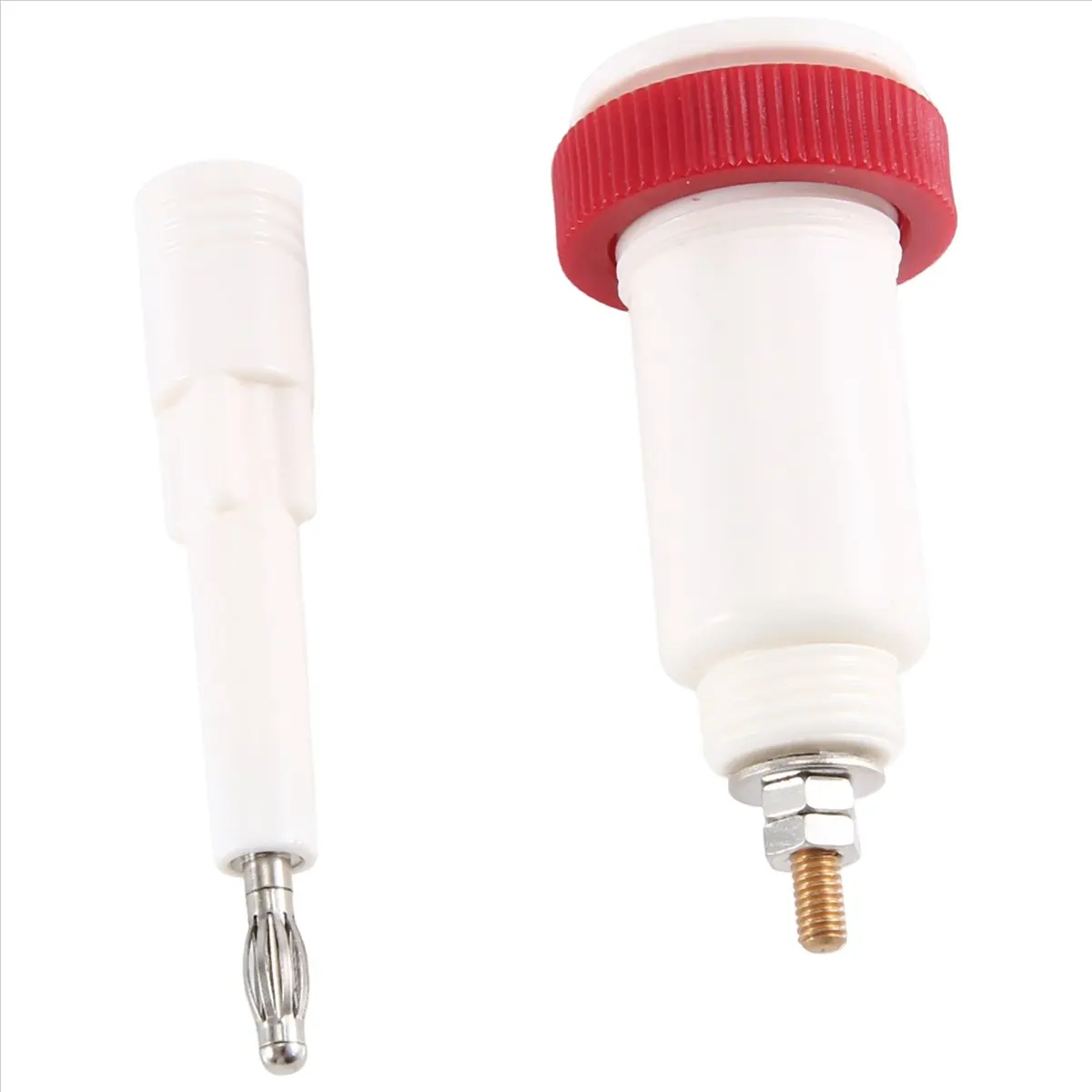 #41A 2 Pairs of 10Kv -30Kv High Voltage Connector Plug and Socket,10-30KV plug socket,(brass/ABS)