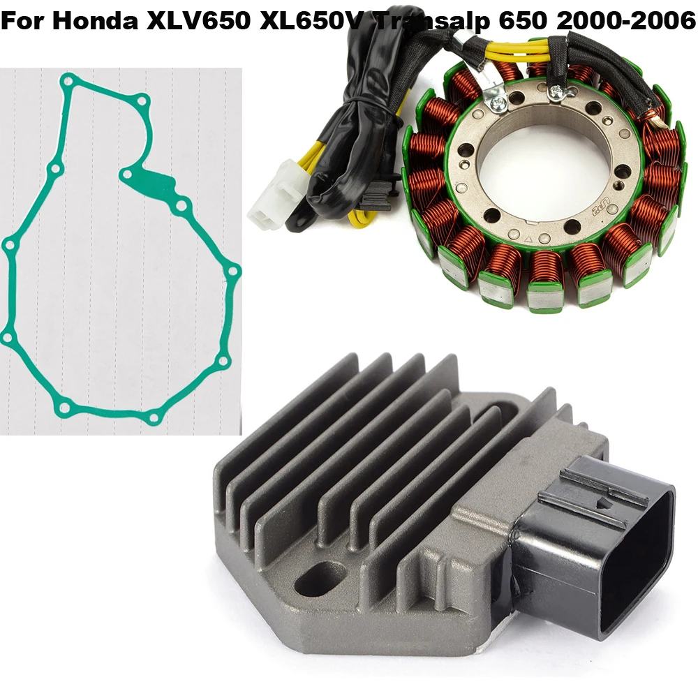 

Motorcycle Regulator Rectifier Stator Coil Gasket For Honda XLV650 XL650V Transalp 650 2000-2006 2001 2002 2003 2004 2005
