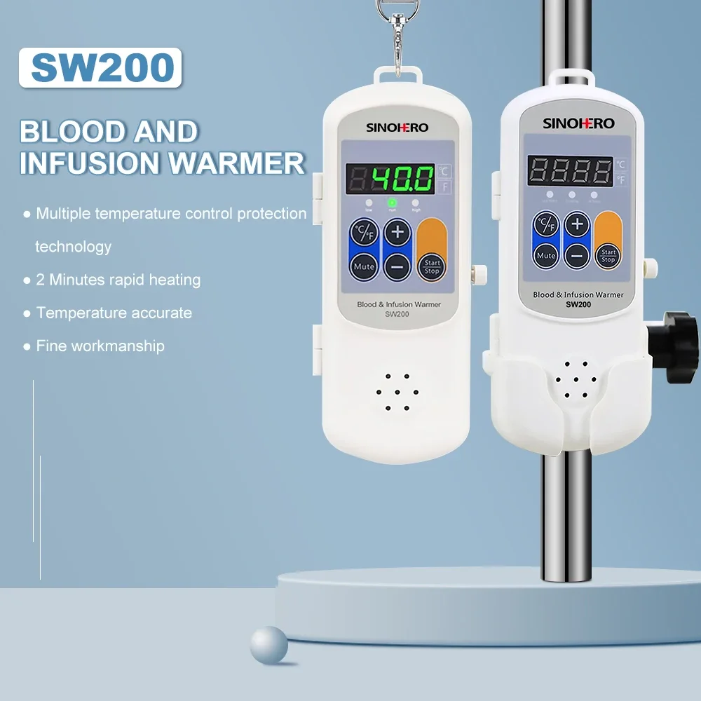 SW200 Human pet Transfusion Heater Hospital Veterinary Thermostat Fluid Warming Portable Blood infusion Warmer