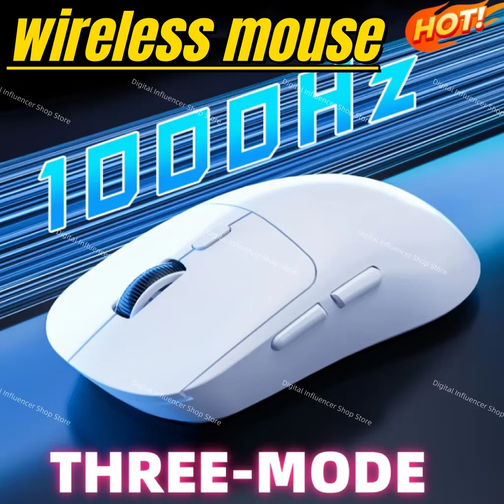 New Wireless Mouse Bluetooth 2.4G Three-Mode Rechargeable Ergonomic  Office Gaming Portable Mice For iPad PC Laptop TV Mouse