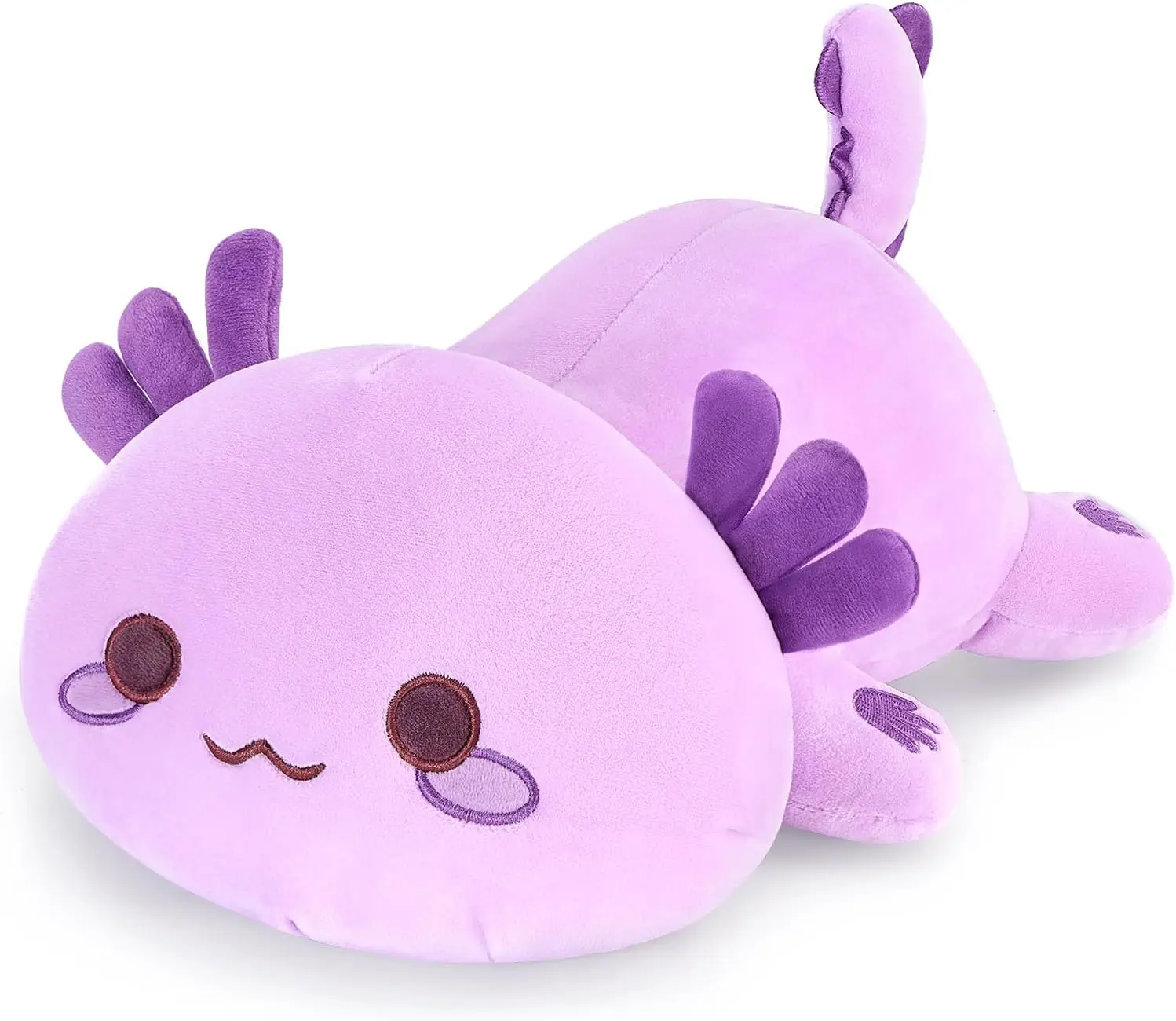 

Cute Axolotl Plush, Soft Stuffed Animal Salamander Pillow, Kawaii Toy for Kids (Purple, 13")