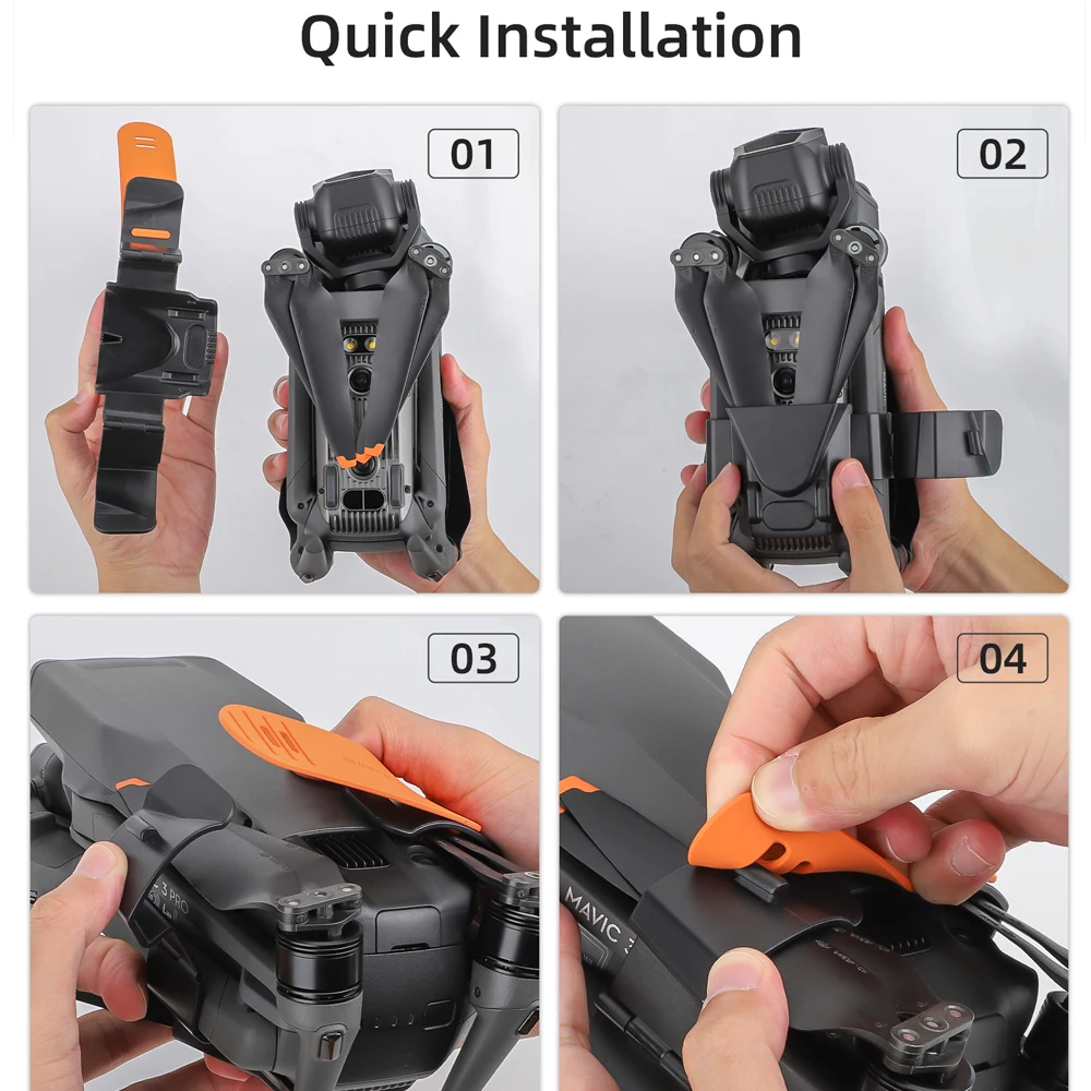 Sunnylife Propeller Holder For DJI Mavic 3/3 Pro/3 Classic Propeller Stabilizer Bracket Protective Belt Fixing Mount Drone Parts view 5