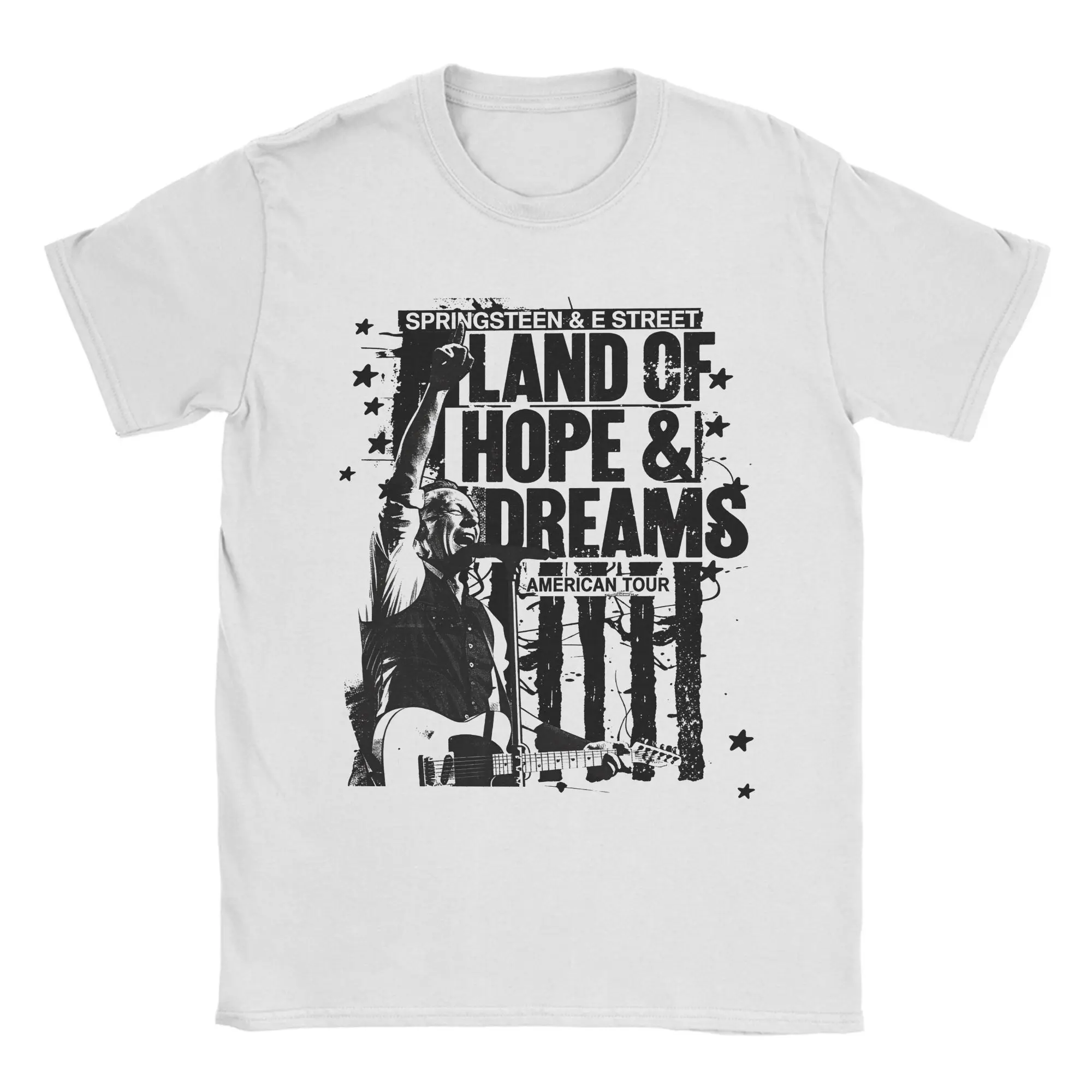 Graphic Printing Bruceed Springsteened And E Street Band Tour 2026 T Shirt for Men Women Cotton T-shirts Short Sleeve Clothes