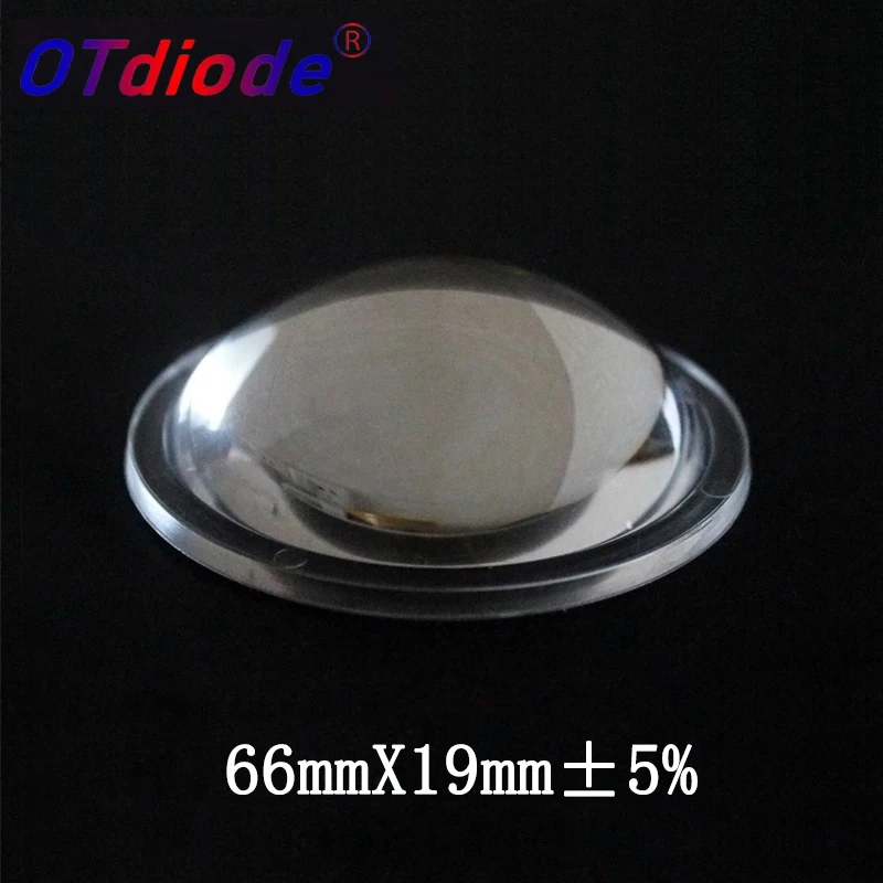 66mm LED Lens PMMA Plano Convex Acrylic Lens For Zoom LED DIY Focus Flood Light Flashlight Bike Lantern Head Lamp Spotlight