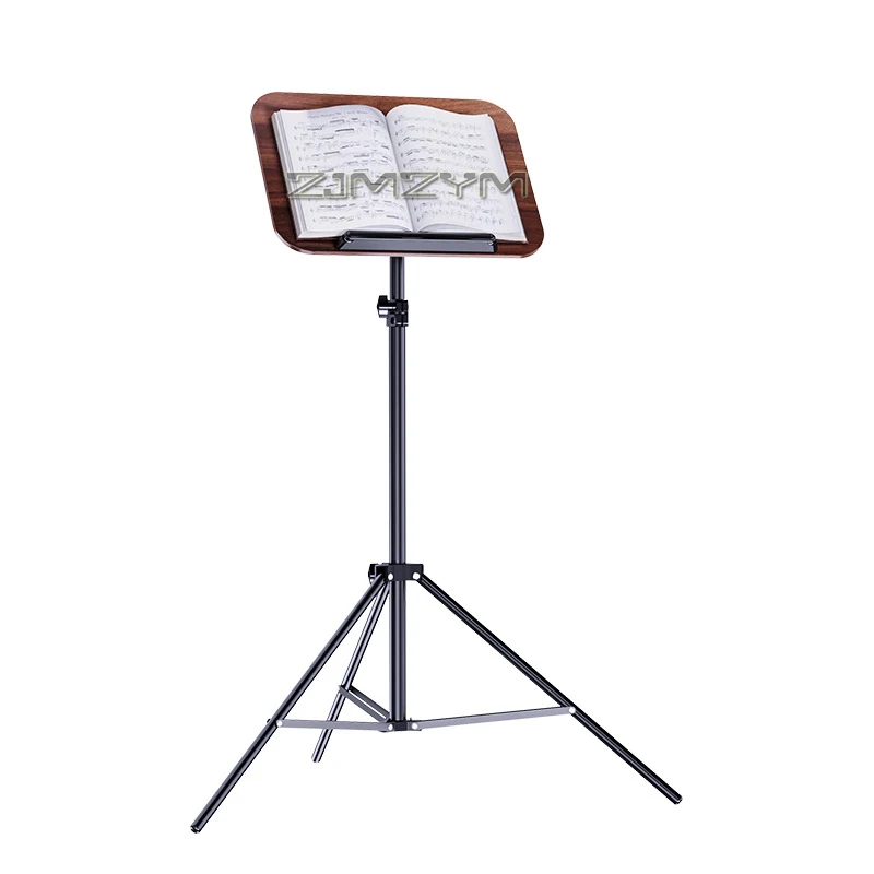 Universal Floor Music Stand Multifunctional Adjustable Lift Folding Reading Stand with Large Triangular Support Base