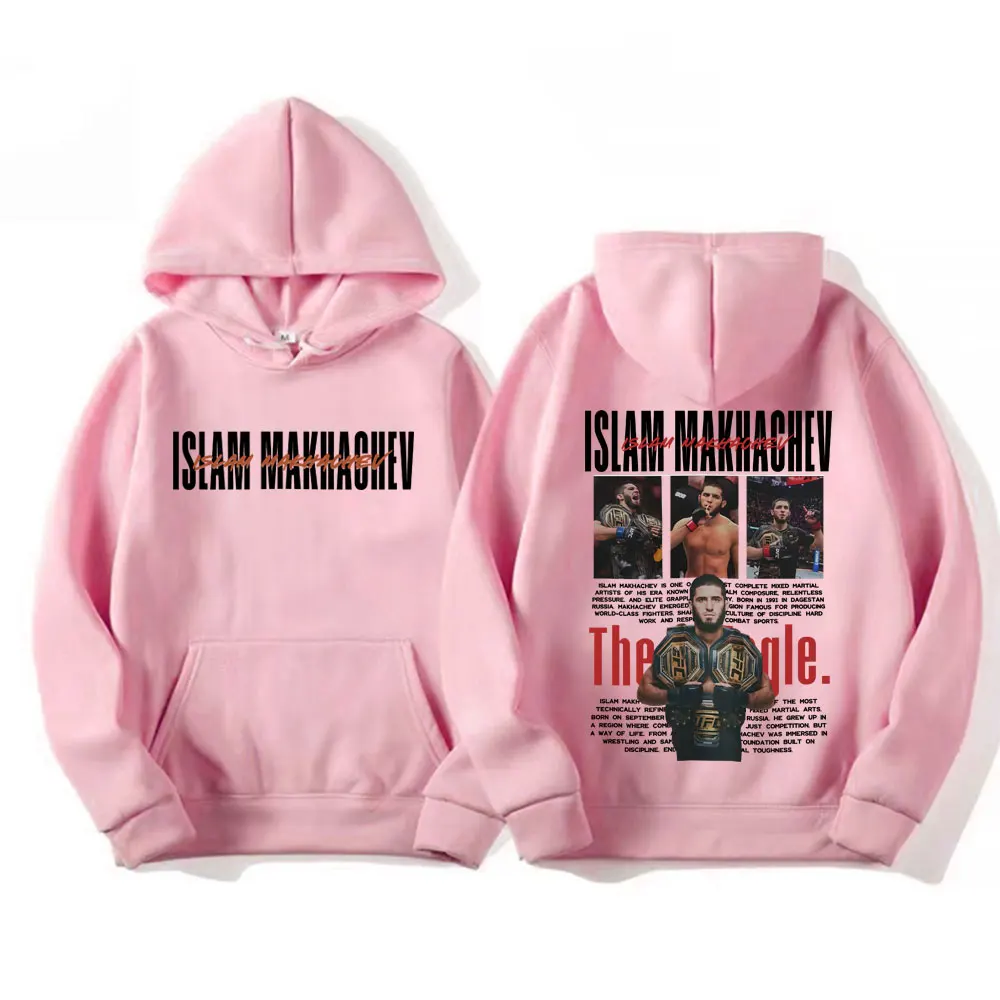 Limited Islam Makhachev Klassische Grafik-Sweatshirts für Männer und Frauen, Modische Gothic Oversized Hoodies, Lässiger Hochwertiger Fleece-Hoodie – Detail 15