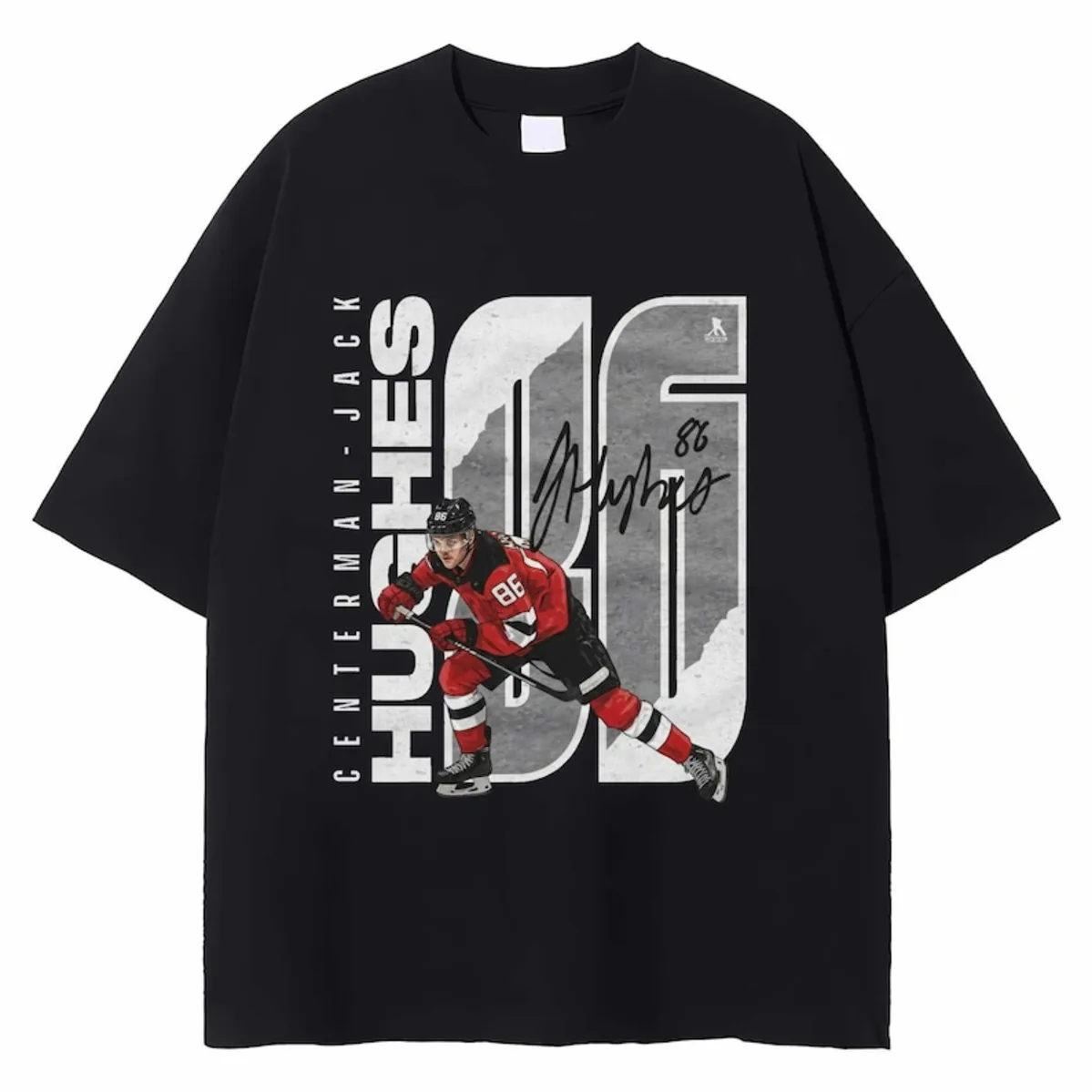 Camiseta de Hockey de Jack Hughes, Regalo para Fanáticos de los Knicks, Camiseta Gráfica del Jugador 86, Camiseta de Colección de Jack Hughes