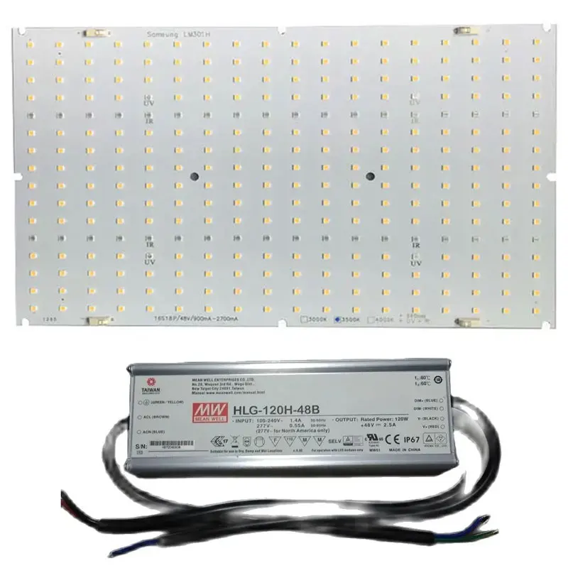 Samsung LED Grow Light Quantum Board LM301H with LM281B+ Plate MW Driver Phytolamp for Indoor Plant Growth Seedlings Epistar 660