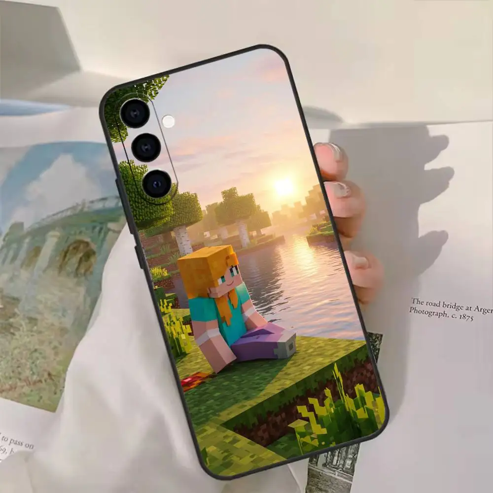 Etui na telefon A-Alex z żółtym mikroorganizmem dla Samsung Galaxy A91,80,73,72,71,53,52,32,31,22,21s,20, miękkie czarne etui