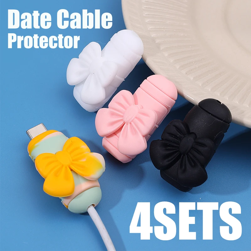 Data Cable Protective Cover Phone Charging Cable Anti-break Protector Earphone Cable Silicone Protective Shell for Android TypeC