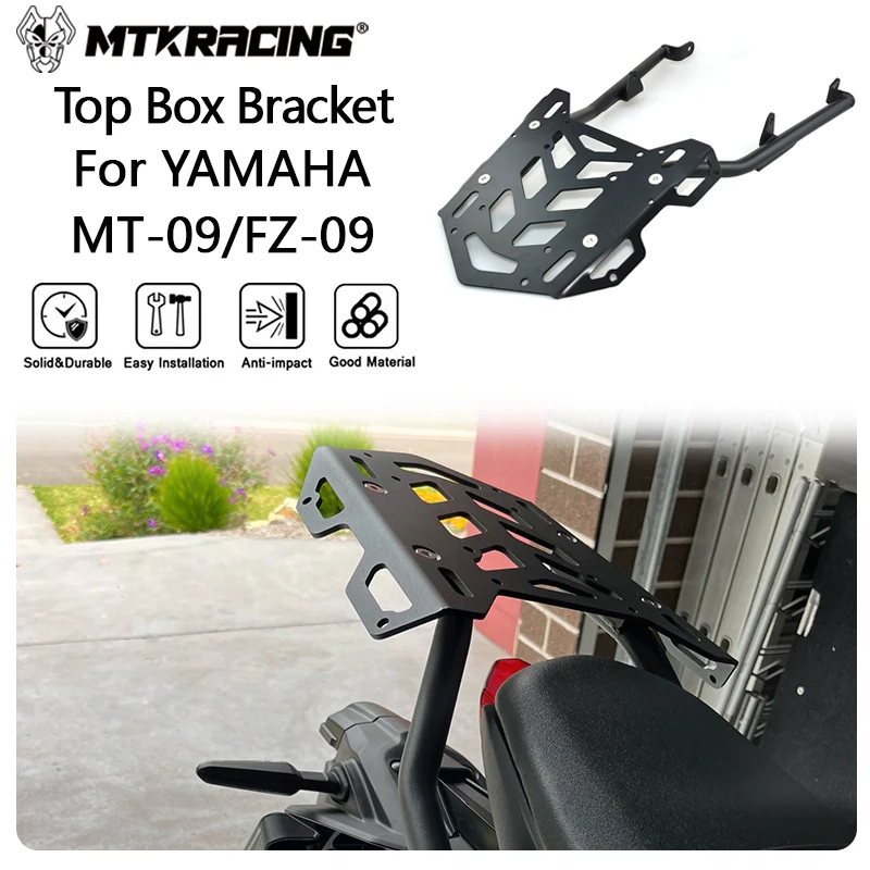 

MTKRACING Top Box Bracket For YAMAHA MT-09 2021-2024 FZ-09 MT09SP 21-24 Rear Carrier Luggage Tailbox Fixer Holder Cargo Bracket