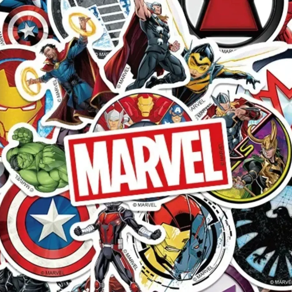 Los Vengadores lindo superhéroe dibujos animados DIY pegatina de fiesta decoración pegatinas para suministros de fiesta de cumpleaños niños niñas regalos