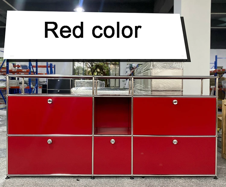 TV Stand Module Modular DIY Furniture  Storage Shelf Sideboard Customized Size Night Stand Cabinet Stainless Steel