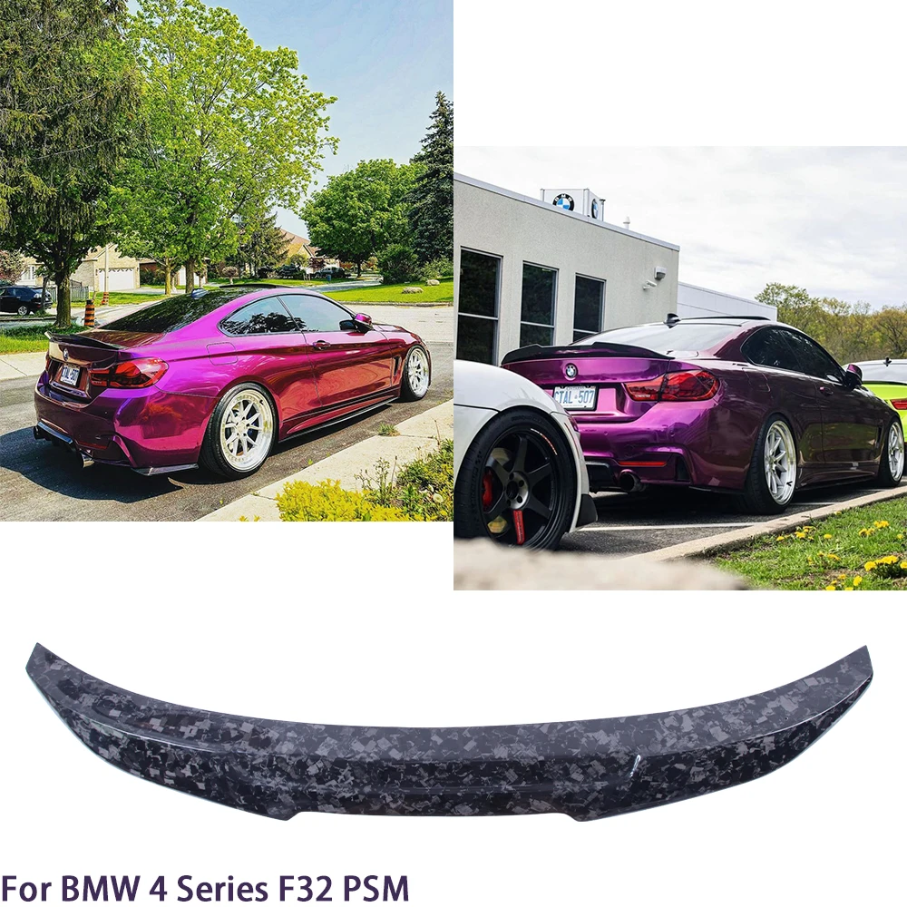 

For BMW 4 Series F32 Coupe PSM Style Forged Carbon Fiber Rear Spoiler Trunk Wing 2013-2019