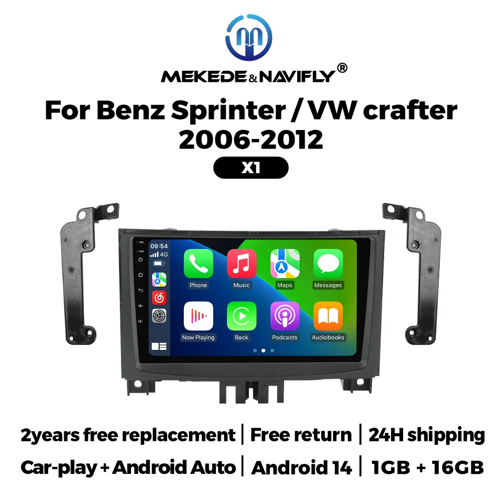 

NaviFly 10 inch Amart Multimedia Carplay Radio For Mercedes Benz Sprinter 2006-2017 Crafter Wireless Android Auto Car HD Screen