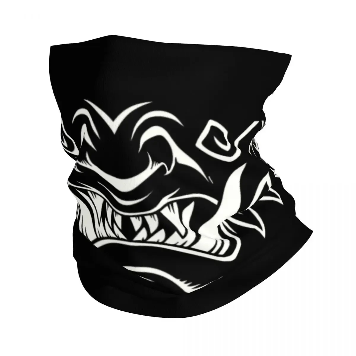 Oni Japan Samurai Demon Bandana Neck Gaiter for Hiking Hunting Men Women Wrap Scarf Hanya Tattoo Headband Warmer Scarf