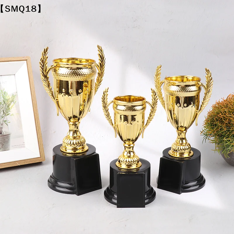1Pcs Mini Plastic Award Trophy Children Winner Gold Trophies Toys For Kids Reward Carnival Competition Party Prize Favors【SMQ】