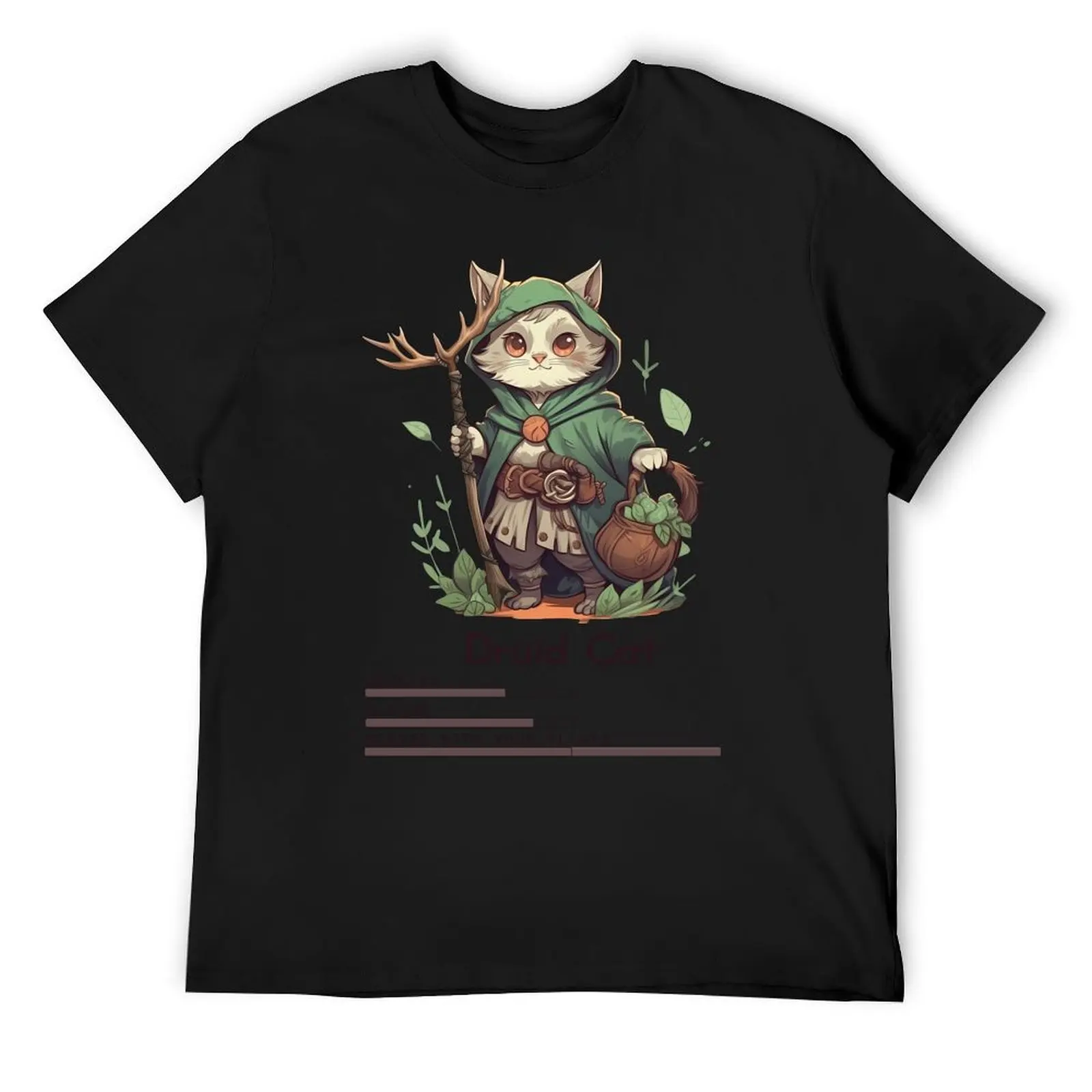 

DnD RPG Druid Cat T-Shirt tees summer top football t shirt shirts men