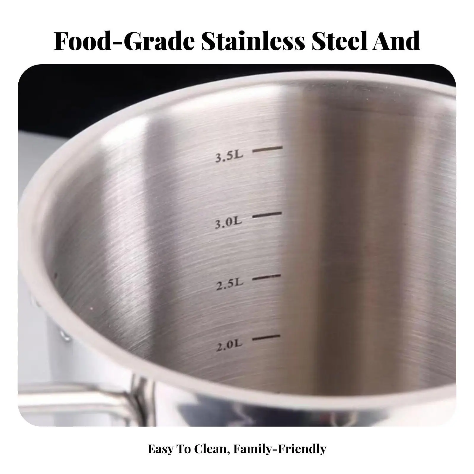 Professional Deep Frying Pan 304 Stainless Steel with Removable Basket for Stovetop Use on Gas Electric Induction Cooker
