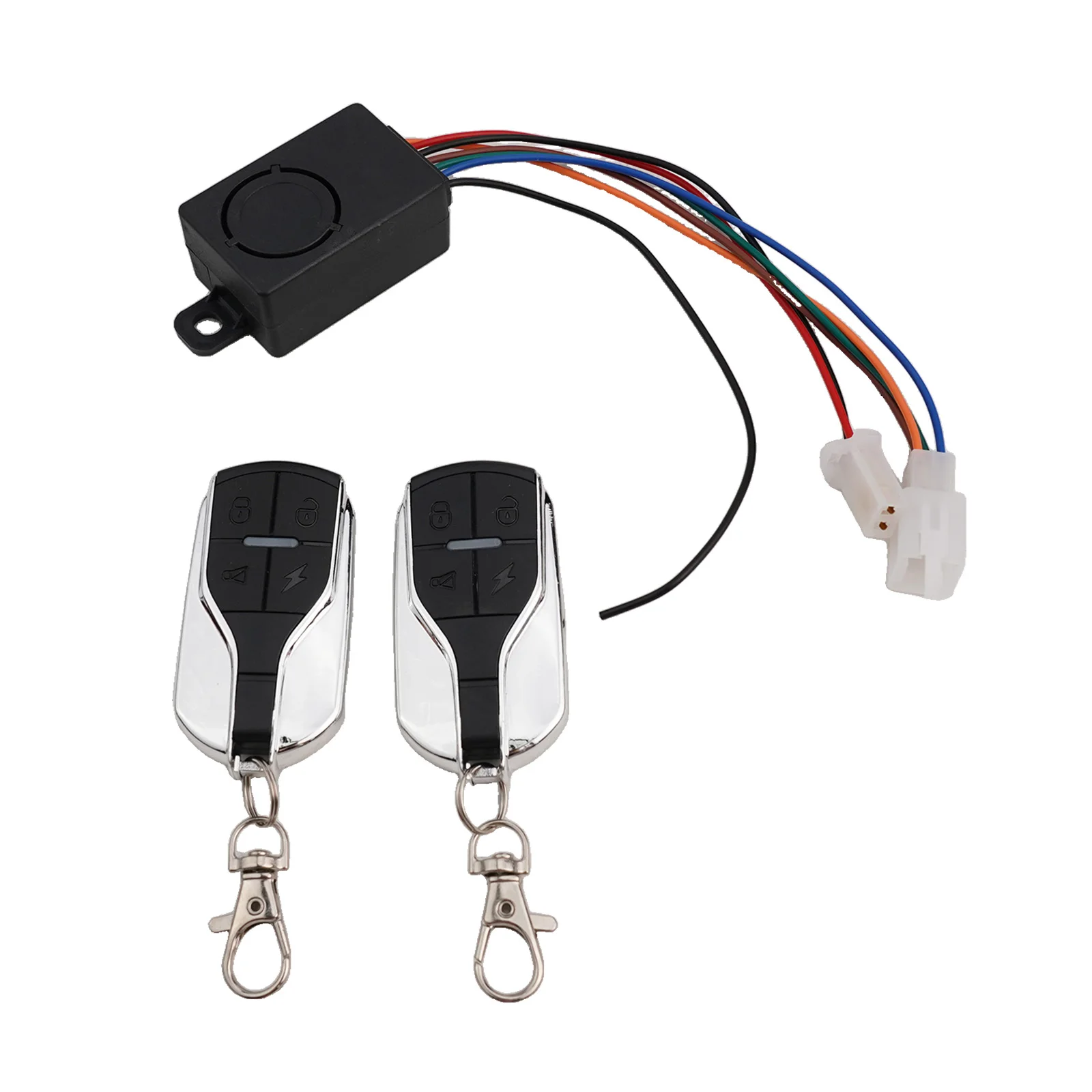 

One-button Start Black Remote Control Alarm Electric Door Lock Good Compatibility Long Main Line Bike Security