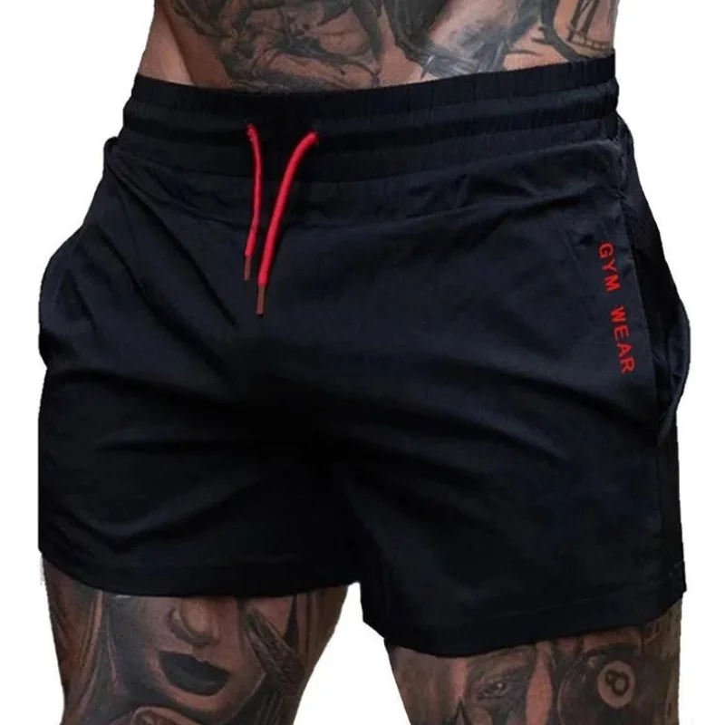 2025 Summer Gym Fitness Men's Shorts Sweatpants Thin Fashion Men Marathon Running Shorts Sports Breathable Training Pants