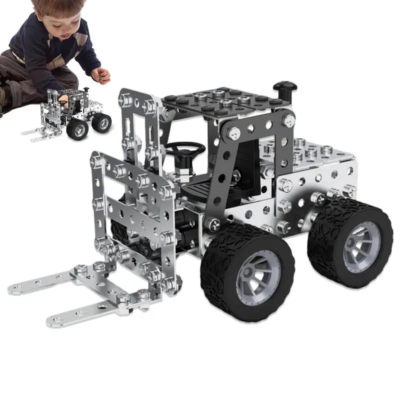 3D Metal Puzzle Car Model Kits Erector Set Trucks Series Model Kit Trucks Series Metal Construction Model Kit For Girls Boys