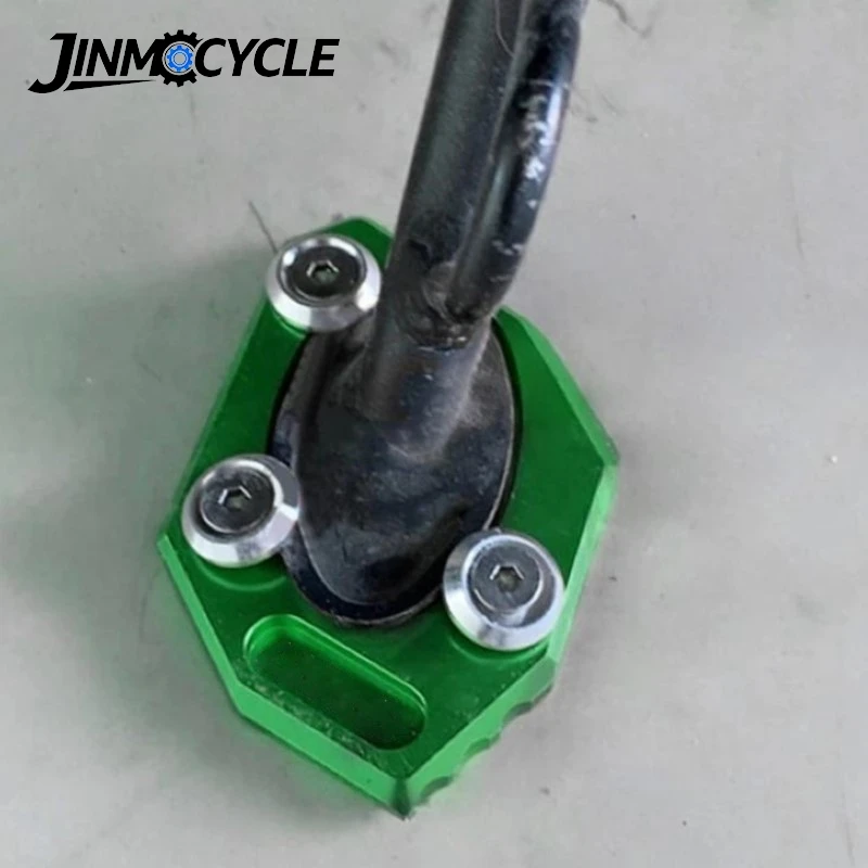 For Kawasaki  Ninja 1000SX Motorcycle Foot Side Stand Enlarge Extension Ninja ZX10R 1000 J300 Ninja 300 ZX300R Ninja250 ZX250R