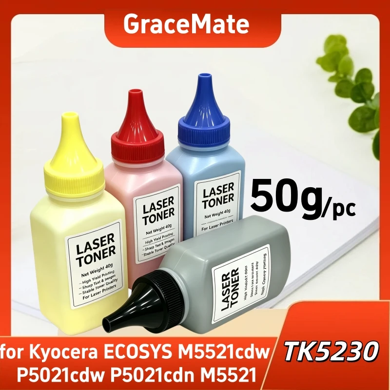 TK-5230 TK5230 TK-5230K Toner chip powder compatible For Kyocera Ecosys M5521cdw M5521cdn P5021cdw P5021cdn M5521 printers