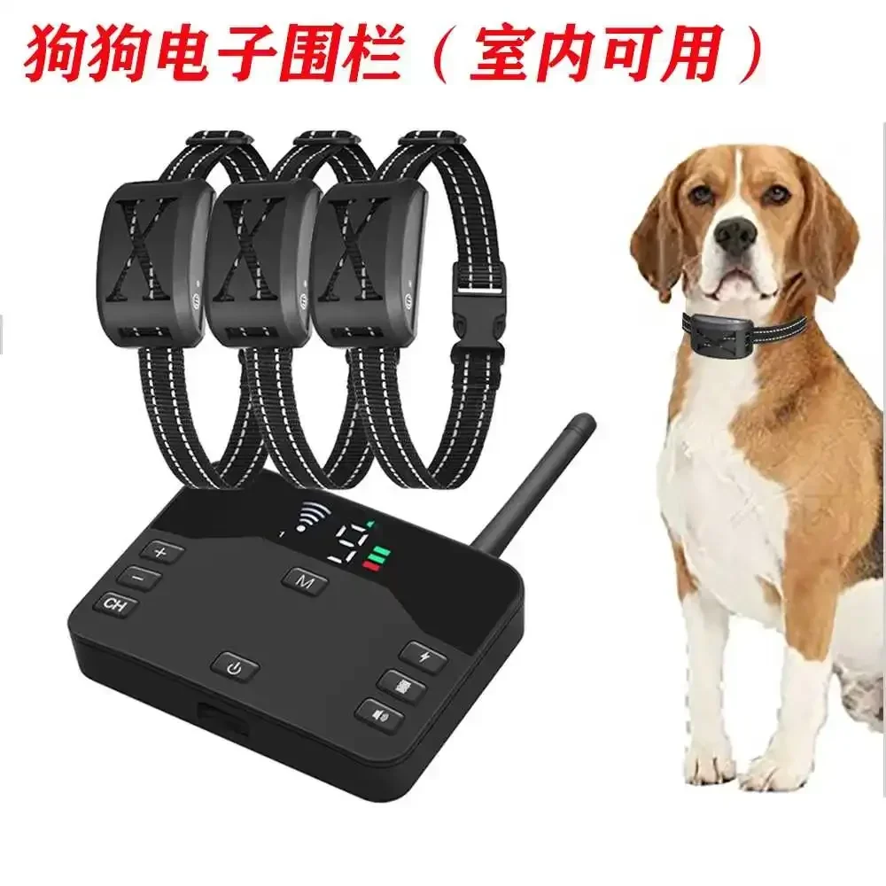 Dog Wireless Electronic Fence Big Dog Electric Shock Collar Remote Control Intelligent Trainer