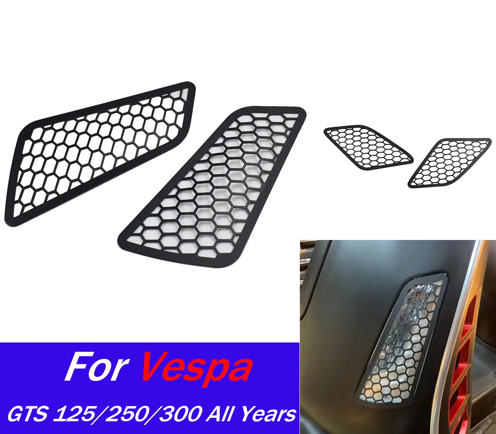 

Для GTS125 GTS250 GTS300 Задний фонарь указателя поворота Крышка решетки для Vespa GTS 125 250 300 Мотоцикл Передний и задний фонарь Индикатор Чехол