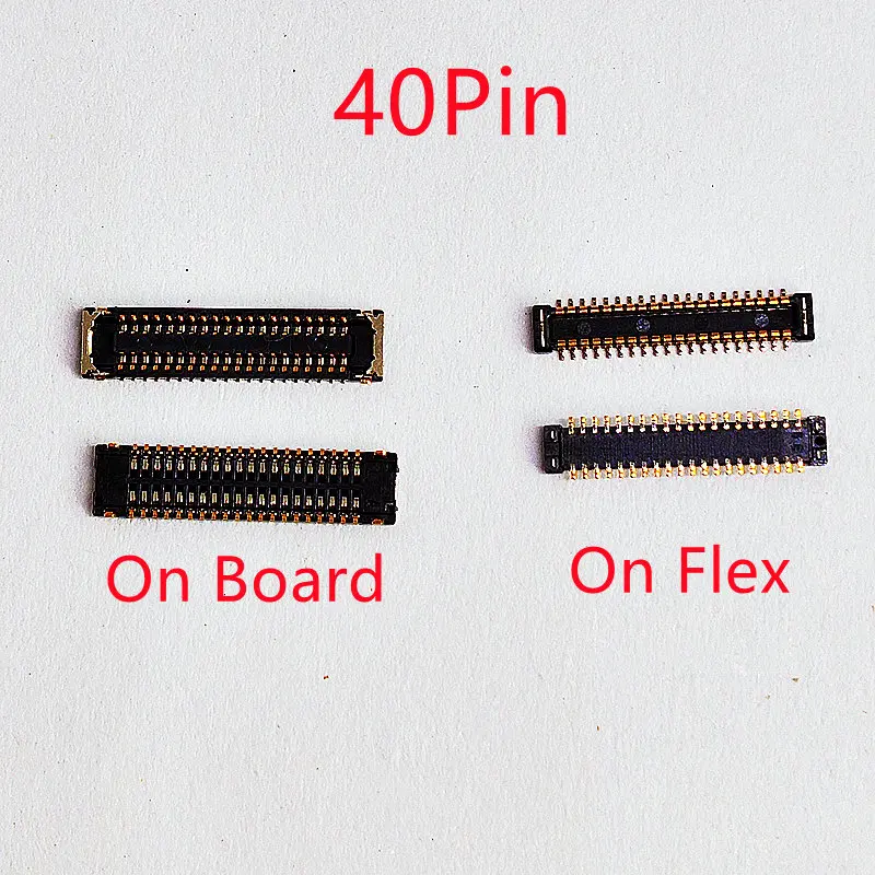 10Pcs LCD Display Screen Flex FPC Connector For Motorola Moto G7 Plus/G4/G7/G9 Play/G9 Power Plug On Board 40pin