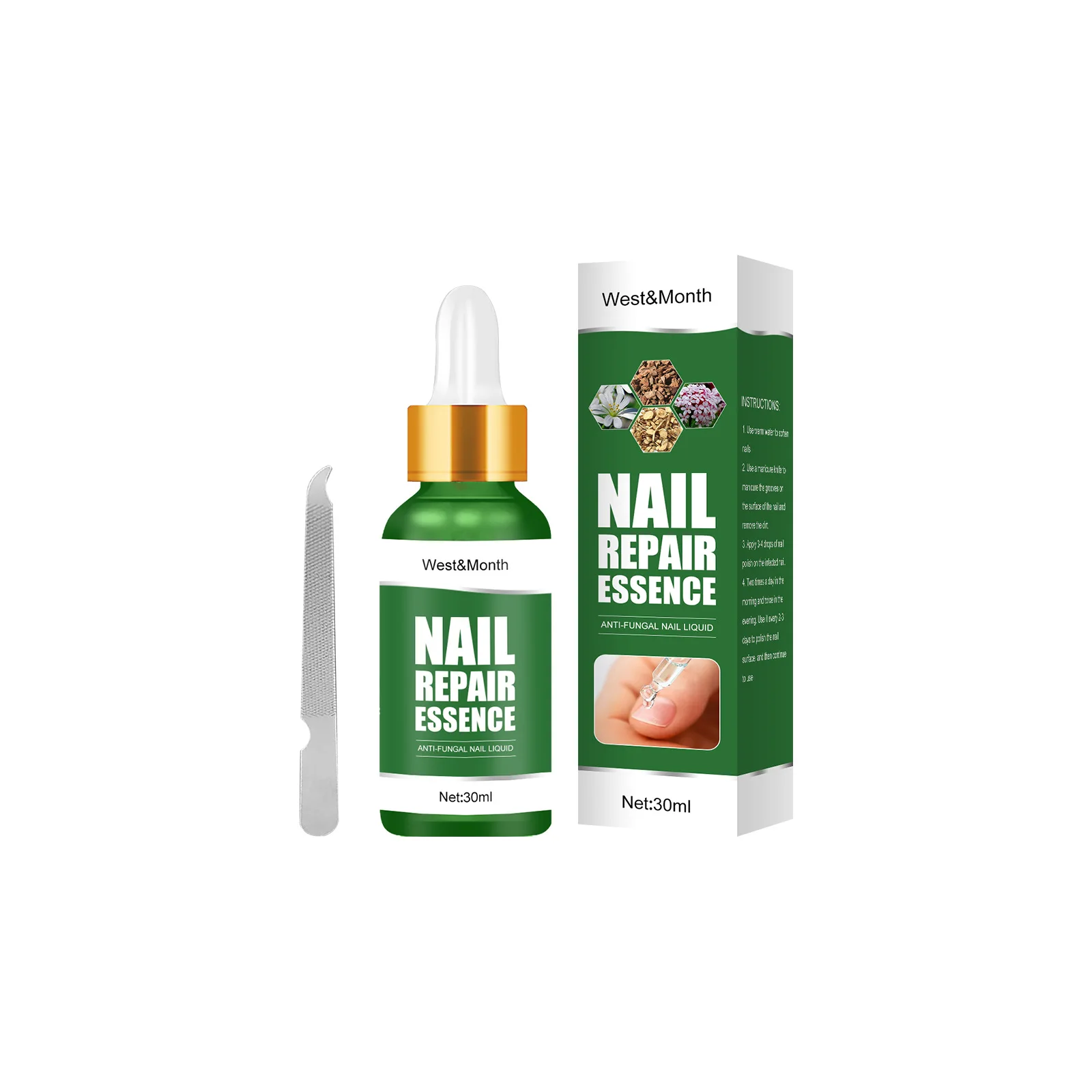 Nail Fungal Treatment Serum Anti Infection Gray Onychomycosis Removal Paronychia Whitening Toe Repairing Hand Foot Care Essence