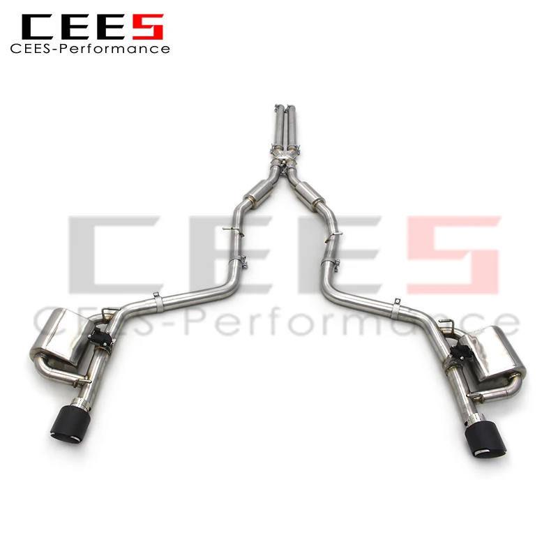 CEES Valved Sport Exhaust Catback System for Dodge Charger V6 3.6L 2012-2019 SS304 Stainless Steel Exhaust Pipe Muffler