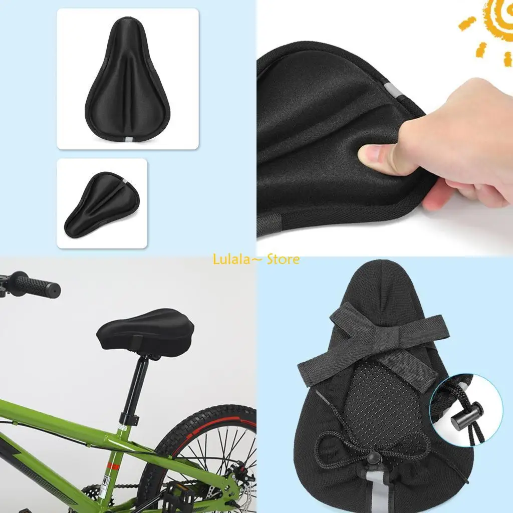 

Y4QA Comfortable Foam Bicycles Saddles Pad for Boys Girls Protective Outdoor Cover