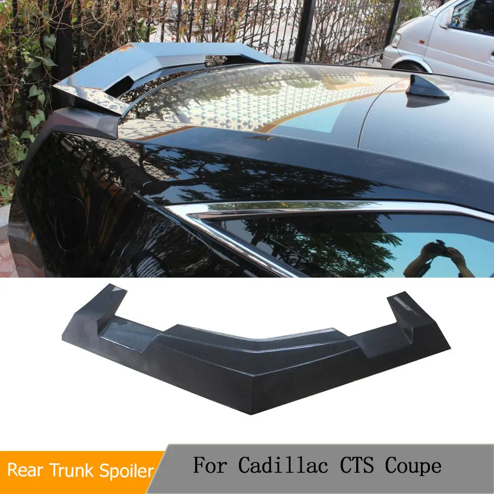 Carbon Fiber Car Rear Trunk Boot Spoiler Wing for Cadillac CTS Coupe 2-Door 2011 2012 2013 2014 Car Tuning Parts