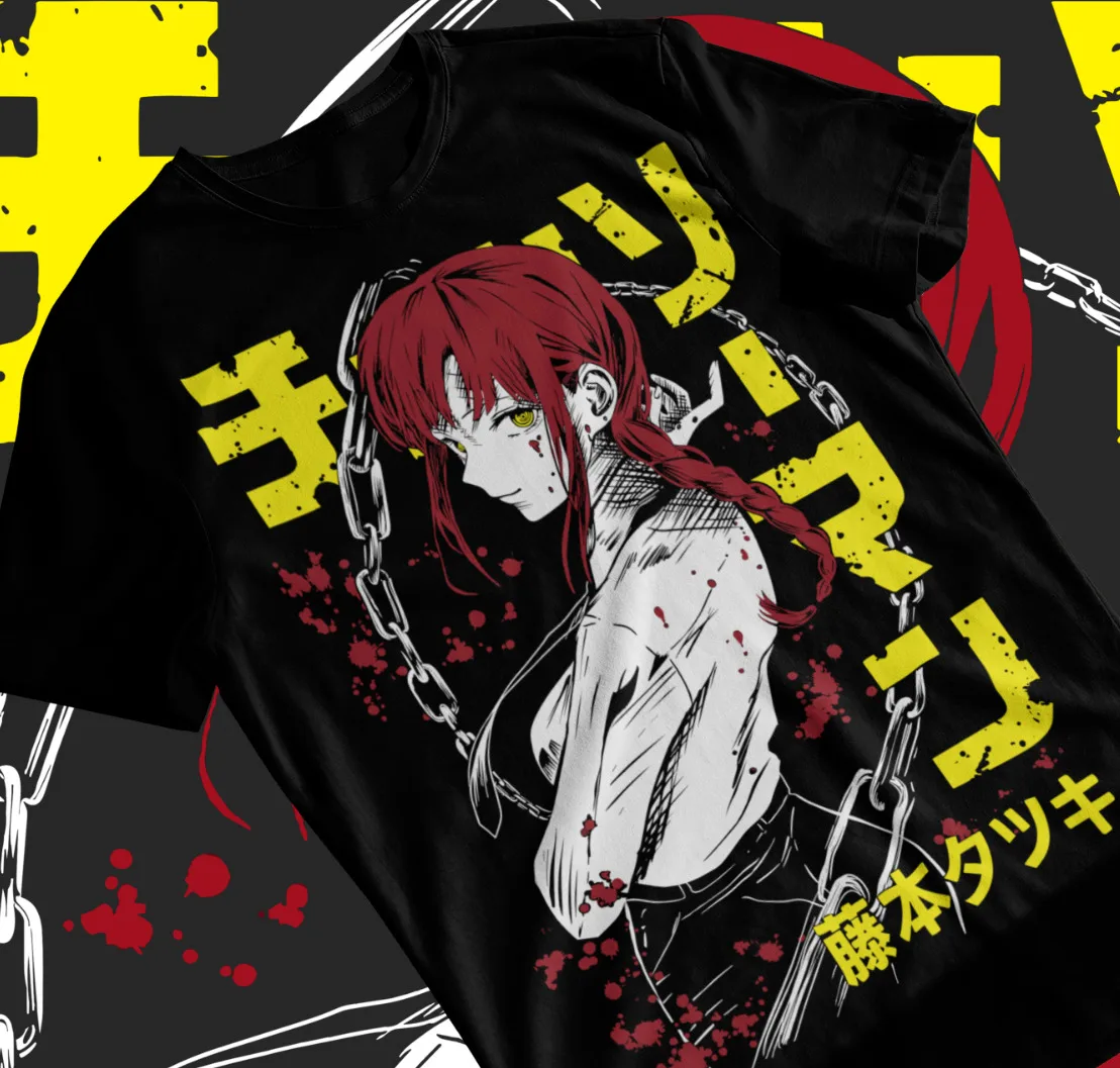 

Makima Chainsaw Man Pochita Denji Anime Manga Unisex T-Shirt Soft Tee All Sizes